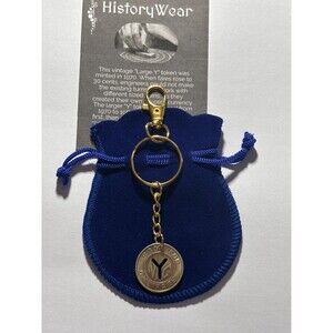 1970s New York City NYC Subway Vintage Token Keychain. Great Gift!
